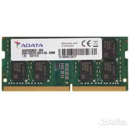 DDR4 3200MHz 8GB adata sodimm Новая для Ноутбука
