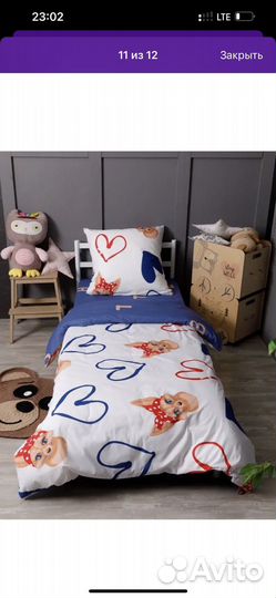 Постельное белье 1,5 спальное детское