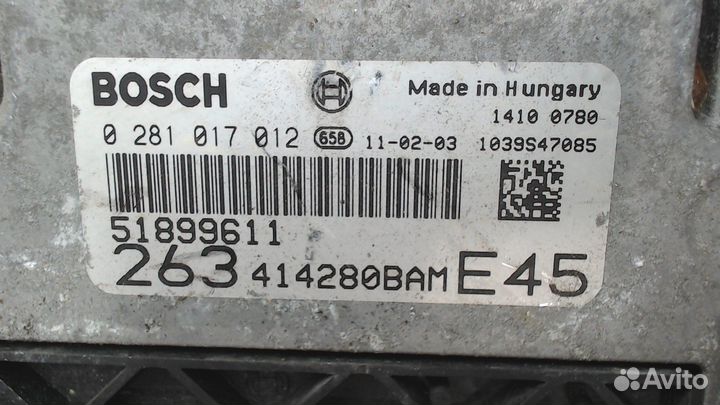 Блок управления двигателем Fiat Doblo, 2011