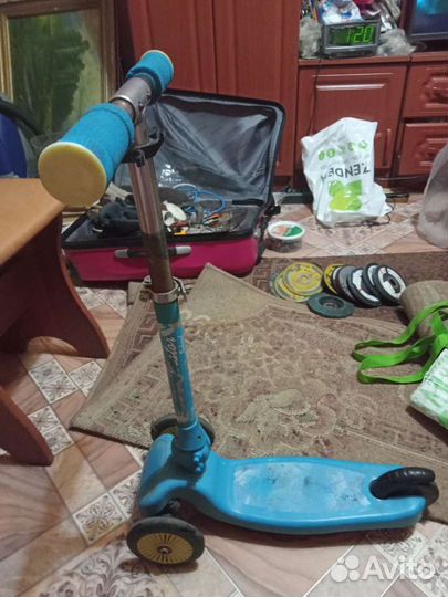 Самокат детский трехколесный бу рабочий