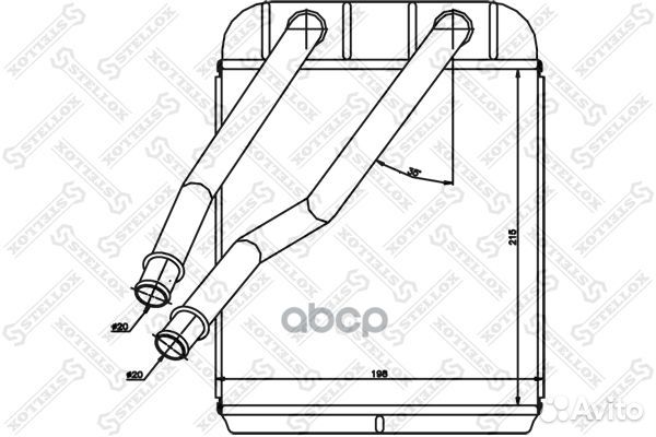 1035205SX радиатор печки Audi Q7 06, VW Toure