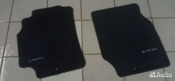 Автомобильные коврики ворсовые Nissan Almera 2шт