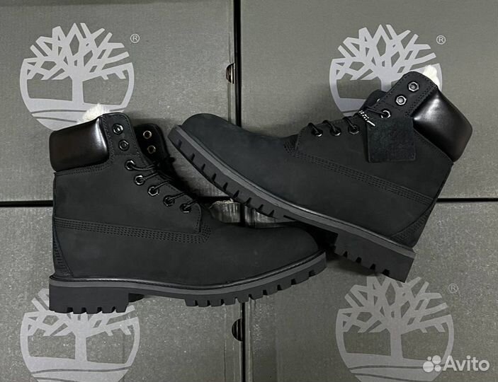 Timberland Classic черные с мехом 41-45