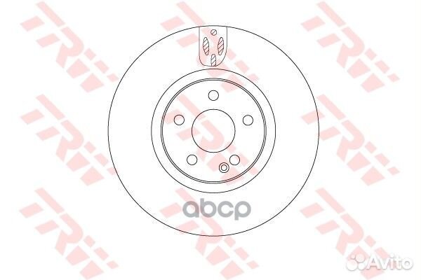 Диск тормозной передний mercedes vito (W447) DF