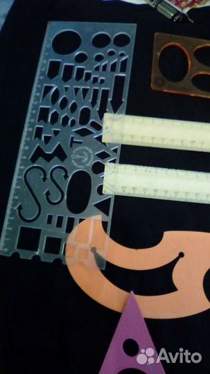 Канцелярские чертежный инструмент СССР 16предм)