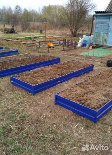 Грядка оцинкованная 1м х 3м х 22см