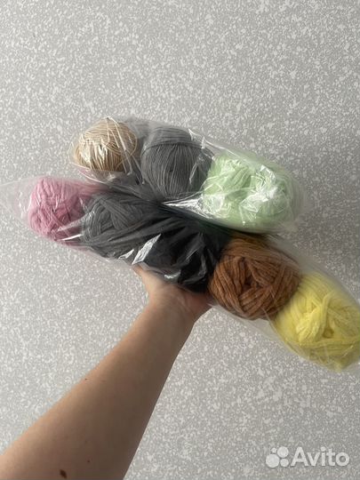 Пряжа воланс и джинс