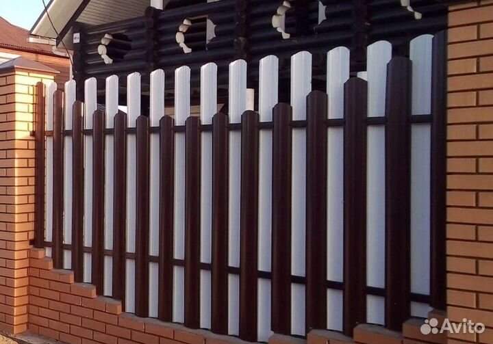 Забор металлический под ключ быстро