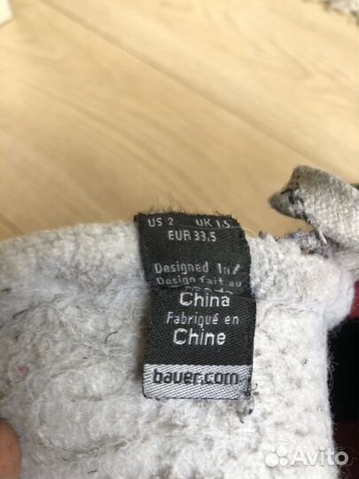 Хоккейные коньки bauer детские