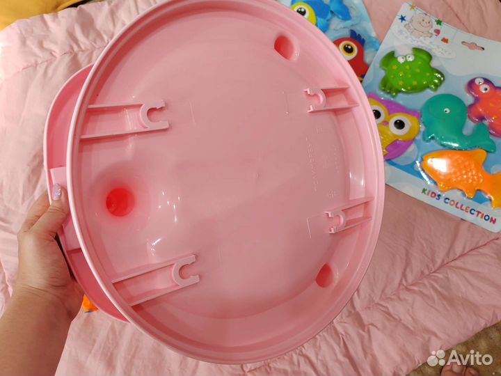 Игрушки для ванны, стульчик для купания