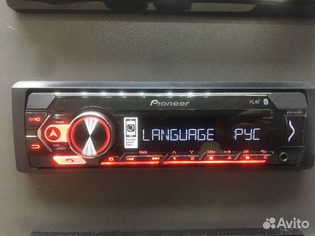 Автомагнитола pioneer MVH-S420BT,4x50в