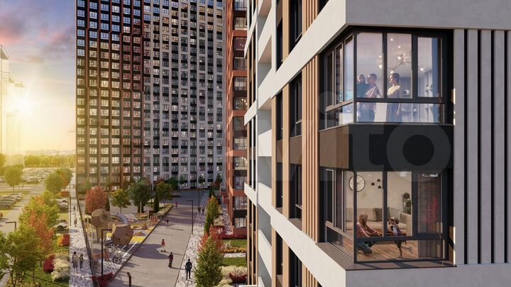 1-к. квартира, 46 м², 22/24 эт.