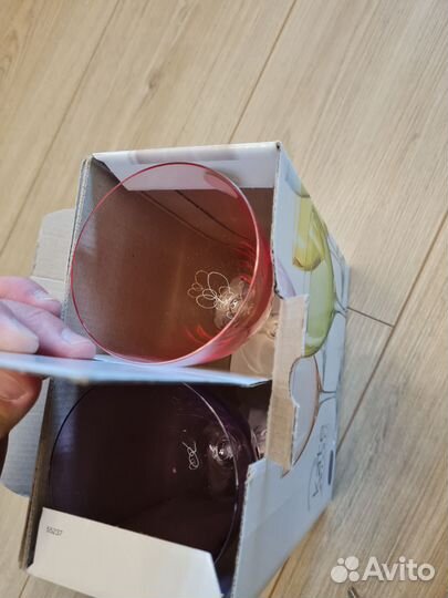 Новый набор бокалов 2 шт. bohemia (2 набора)