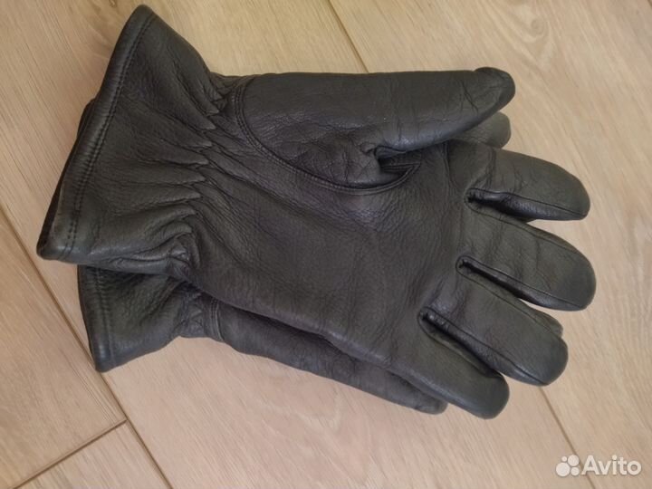 Мужские кожаные перчатки натуральные