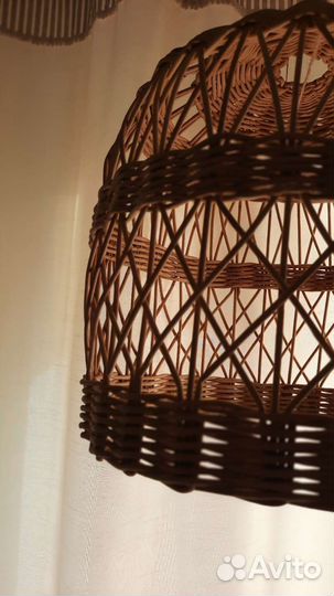 Абажур плетеный