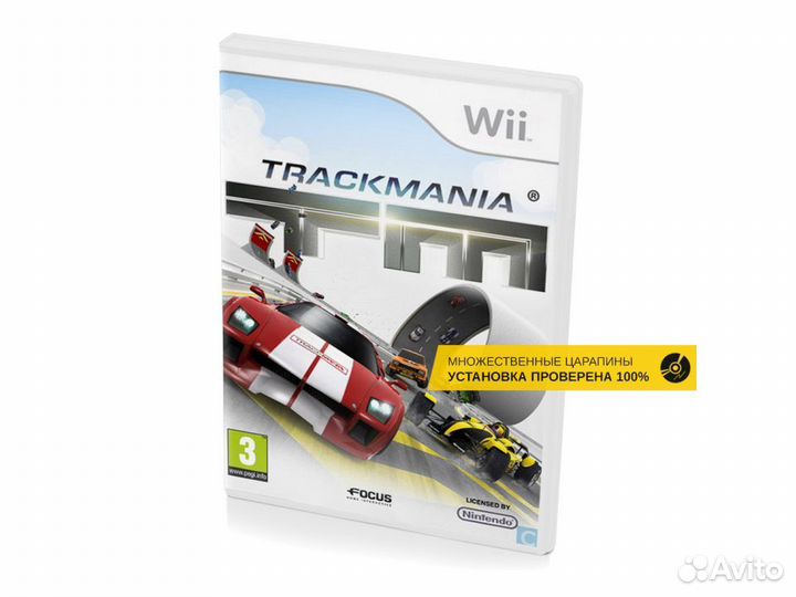 Trackmania TM, б/у, множ.царап., английский (Wii)