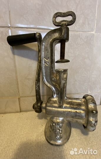 Мясорубка ручная СССР чугунная