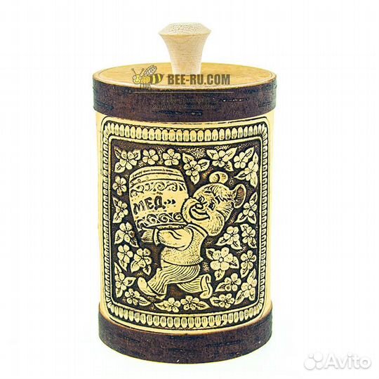 Туес медовый Д10 Олимпийский Мишка