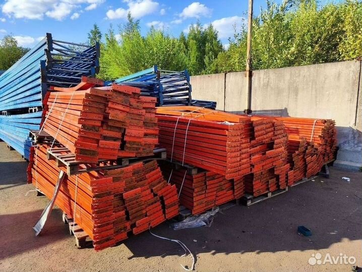 Стеллажи паллетные бу (секции и ригели)