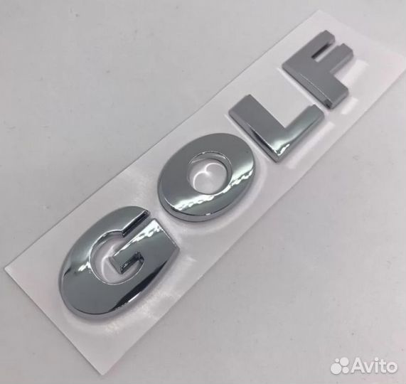 Надпись шильдик Golf Volkswagen