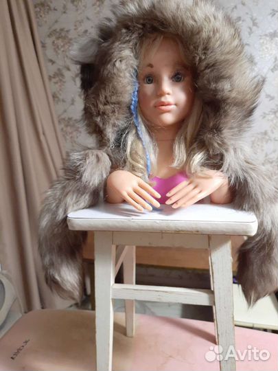 Меховая шапка для девочки