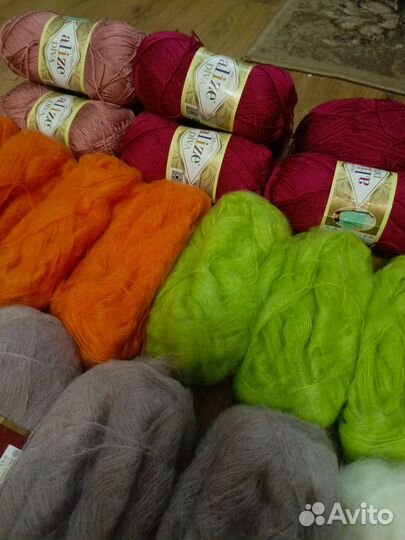 Пряжа нитки для вязания пакетом Лот 2