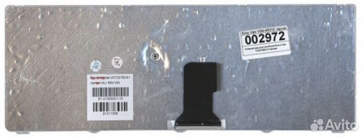 Клавиатура Sony vaio VGN-NR21S белая, OEM