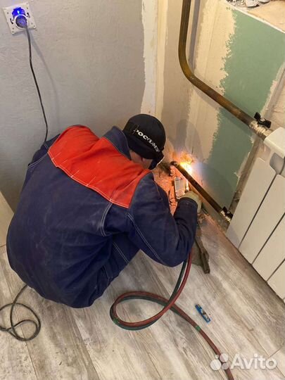 Замена радиаторов отопления Услуги Сварщика