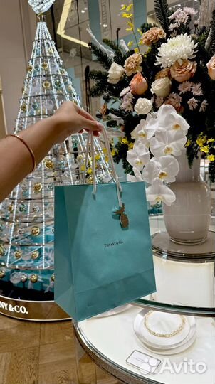 Новый браслет Tiffany Blue Heart Tag Bead Bracelet