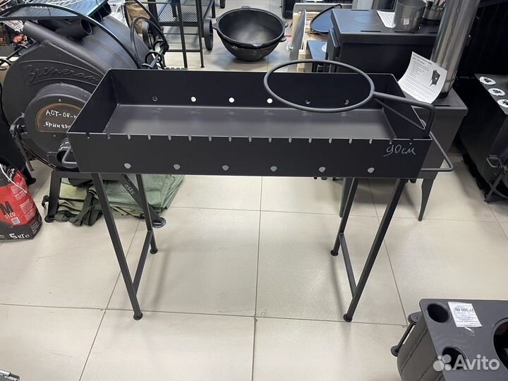 Мангал с местом под казан