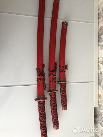 Набор самурайский ножей (сувенир), без подставки