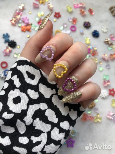 Сердечки для маникюра