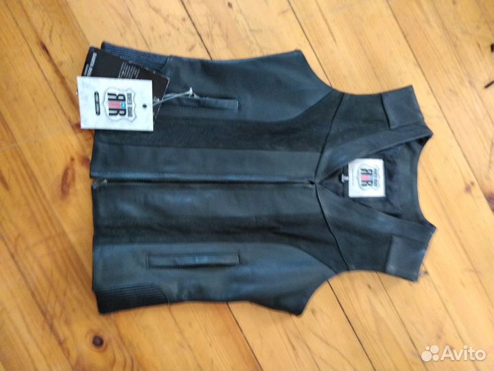 Мотожилет женский River Road Santa Rosa кожа черны