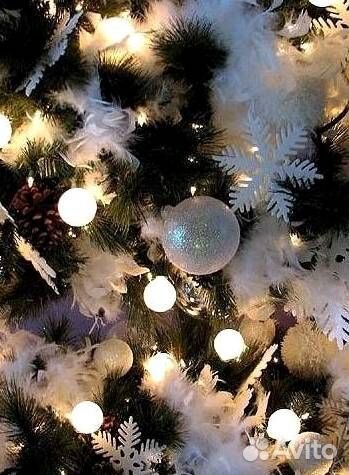 Новогоднее оформление. Установка. Елочная гирлянда