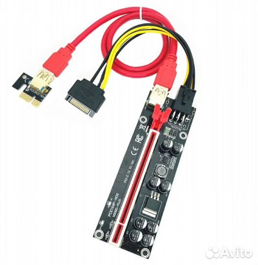 Райзер pci-e x16 pcie Riser 009S Plus Gold USB 3