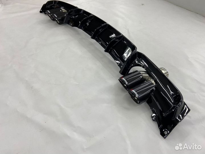 Диффузор+насадки BMW F30 2x76