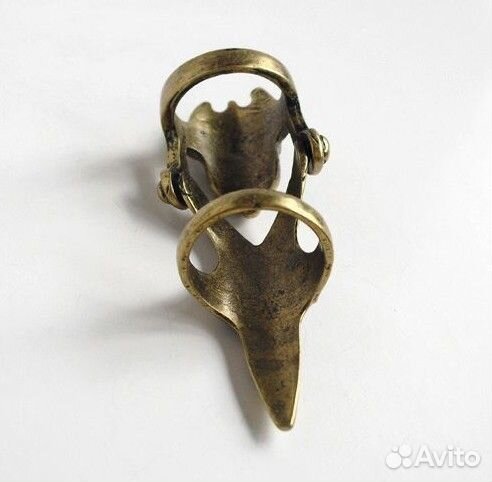 Готическое кольцо с черепом