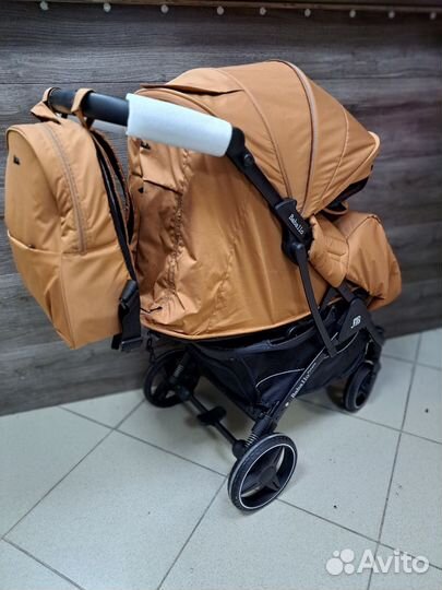 Прогулочная коляска babalo амбровый черная рама