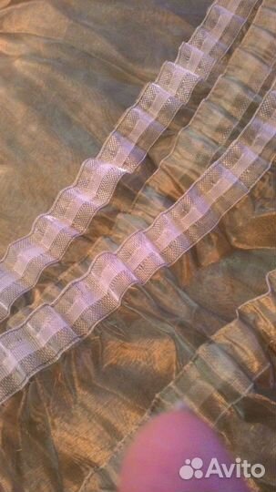 Тюль органза хамелеон 5 м ширина, 2 шт