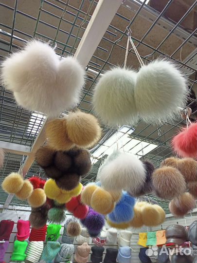 Меховые помпоны Арт.Мп44