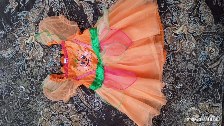 Новое карнавальное платьице тыква