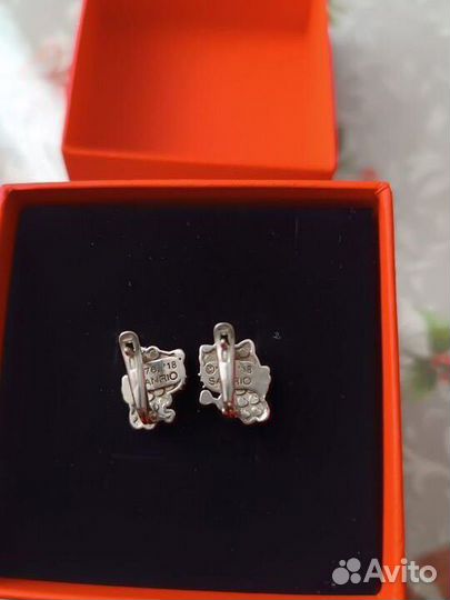 Серебряные серьги детские