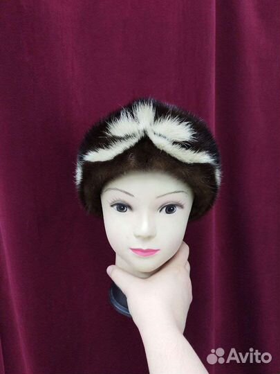 Повязка на голову из меха норки