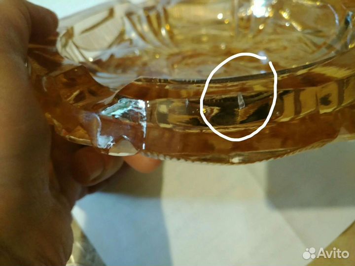 Пепельница хрустальная СССР
