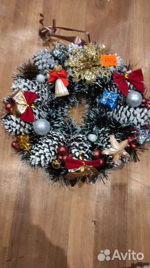 Рождественский венок на дверь