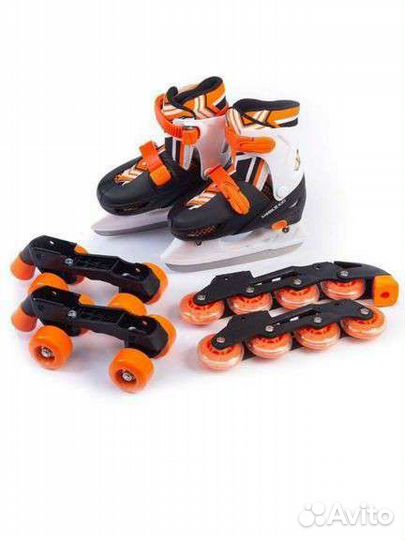 Коньки ролики 3 в 1