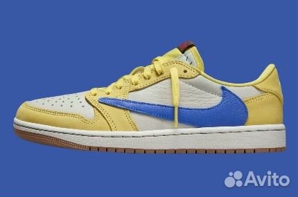 Travis Scott x Jordan 1 Low OG Canary оригинал