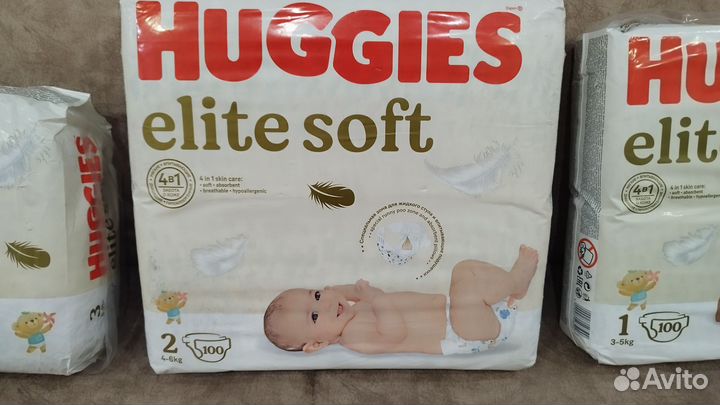 Подгузники huggies elite soft 1,2,3,4