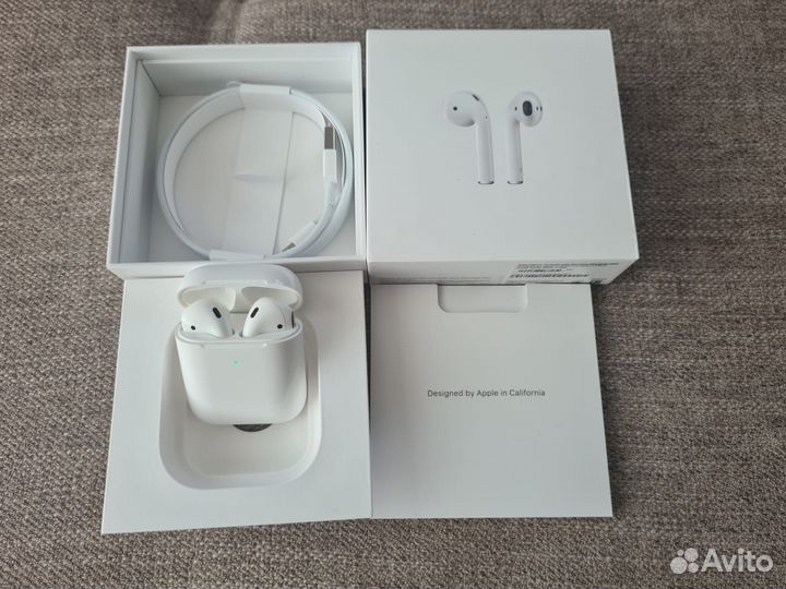 Оригинальные наушники apple airpods 2