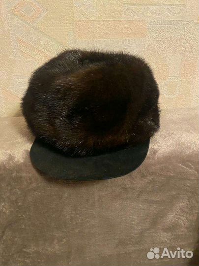 Норковая кепка женская